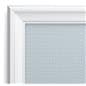 Snap in poster frame features decorative profile
