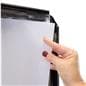 Non-glare poster lens
