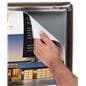 Wood effect wall snap poster frame with clear Lexan lens 