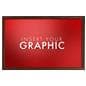 Wood effect wall snap poster frame measures 25 inches wide by 37 inches tall 