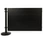 Slatwall panel for QPSWMLGBK2 with one stanchion 