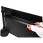 Slatwall shelf with black finish