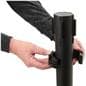 Slatwall merchandiser with four pole collars 
