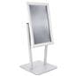 Modern countertop snap frame in silver frame and base