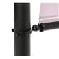 Retractable banner for stanchion with banner cassette and two pole adapters