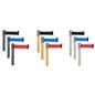 These retractable belt stanchions have a variety of color options