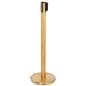 These retractable belt stanchions have 3 bronzed components 