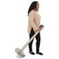 These retractable belt stanchions have rolling capabilities 