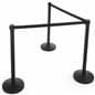 Black Stanchion Belt for Crowd Control