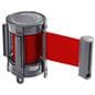 Retractable queue barrier belt cartridge