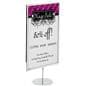 Chrome Portrait 11 x 17 Sign Holder 
