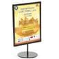 Black 8.5 x 11 Tabletop Sign Stand
