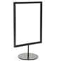 Black 8.5 x 11 Tabletop Sign Stand 