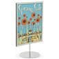 Chrome 8.5 x 11 Tabletop Sign Stand 