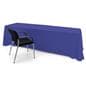Royal Blue polyester table cover with flame retardant fabric 