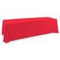 Polyester table cover with red color 