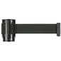 9.5' Retractable Black Crowd Control Belt