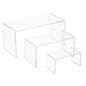 Stackable retail riser in set of 3