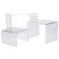 Recycled lucite risers set of 3