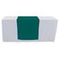 Dark green table runner with machine washable fabric