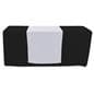 White table runner with machine washable material