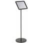 44.75" Tall 11 x 8.5 Black Snap Frame Stand
