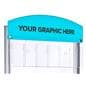 Personalized single-sided custom header for RP12 floor stands