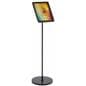 Front Loading 8.5 x 11 Black Snap Frame Stand