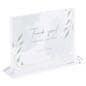 Horizontal acrylic sigh holder with sturdy base