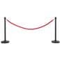 Stanchion post with non-marking base