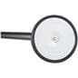Stanchion post with rubber base ring for floor protection