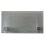 Office Door Sign with Brushed Metal Backing and Clear Acrylic Front Panels