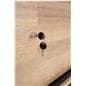 Wooden display showcase with plunger lock and keys