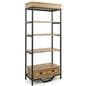 75 inch tall french industrial bookshelf etagere 