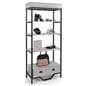 French country etagere shelving with shelf clearance of 13.75 inches