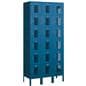 6 Tier Sports Locker with Blue Finish