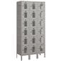 6 Tier Vented Locker with Gray Finish