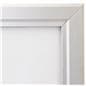 Locking poster frame with anodized aluminum frame