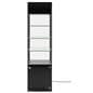 LED retail tower with glass shelves