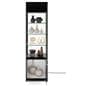 LED retail tower with hinged door