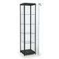 Black Knock Down Tower Showcase Hinged Door