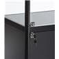 LED retail display tower with locks and keys