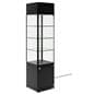 LED display case tower with 16.5" cabinet height