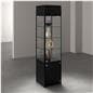 LED display case tower in retail space
