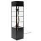 LED display case tower with in black