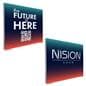 Sewn silicone strips on 2-sided SEG replacement graphics for SEG810W series frames