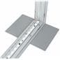 2-sided SEG fabric backlit wall with LED strips top and bottom