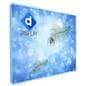 Custom printed graphics on 2-sided SEG fabric backlit wall