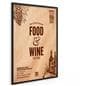 Black swinging poster hanger with 36 x 48 signage size