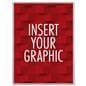 Silver swinging poster hanger for custom graphics